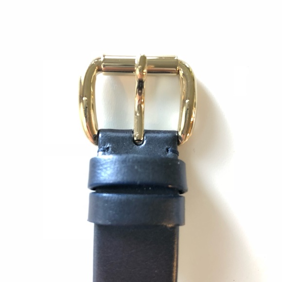 Marc by Marc Jacobs Gold & Blue Leather Watch